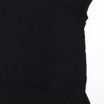 Womens UK Size S H&M Black Basic T-Shirt