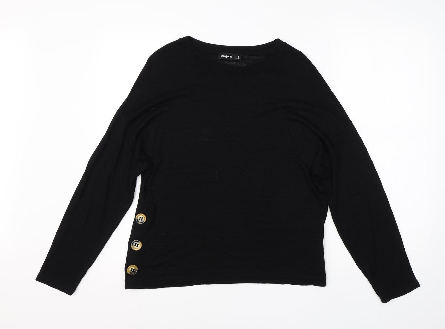 Womens UK Size S Stradivarius Black Pullover Jumper