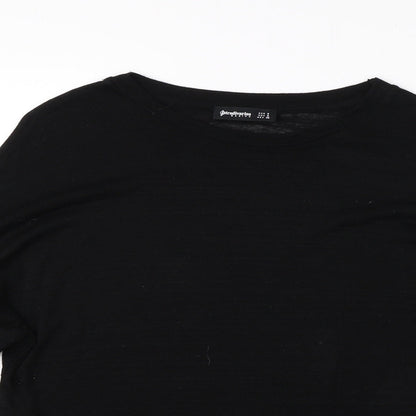 Womens UK Size S Stradivarius Black Pullover Jumper