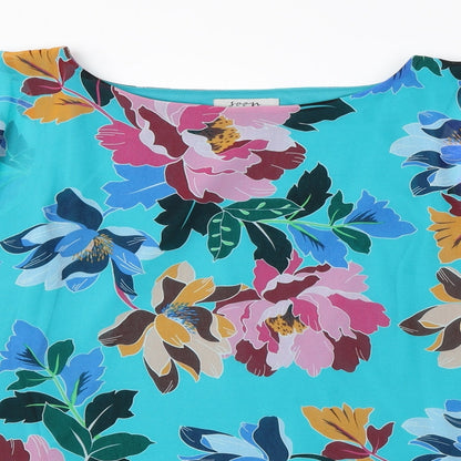Womens UK Size 12 Soon Blue Basic Blouse