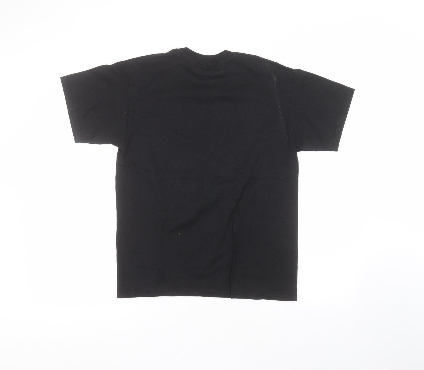Womens UK Size S Hanes Black Basic T-Shirt