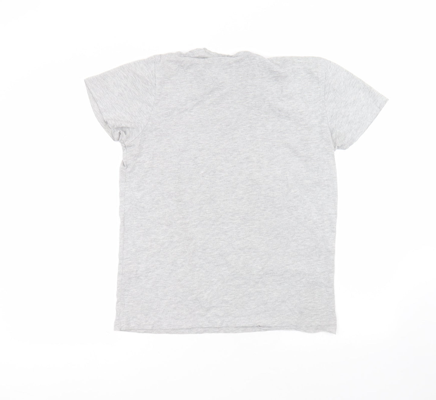 Cedar Wood State Womens Grey  Cotton Basic T-Shirt Size M Round Neck