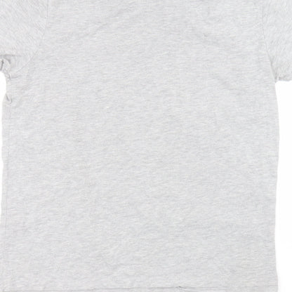 Cedar Wood State Womens Grey  Cotton Basic T-Shirt Size M Round Neck