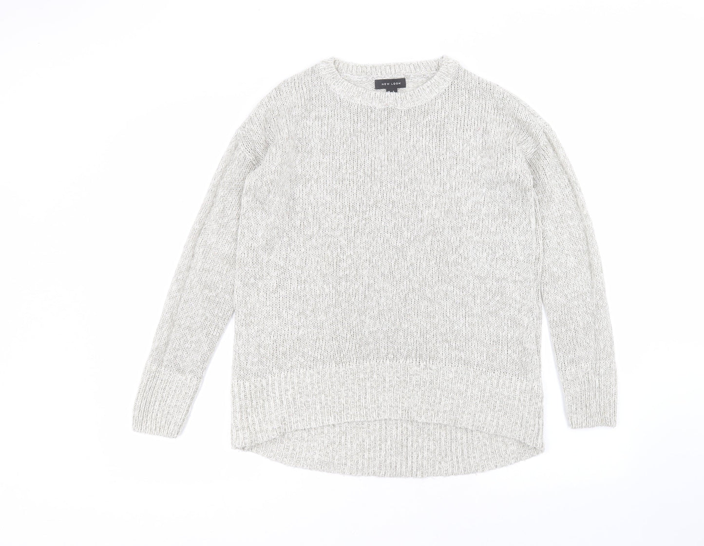 Womens UK Size S New Look Grey Pullover Jumper