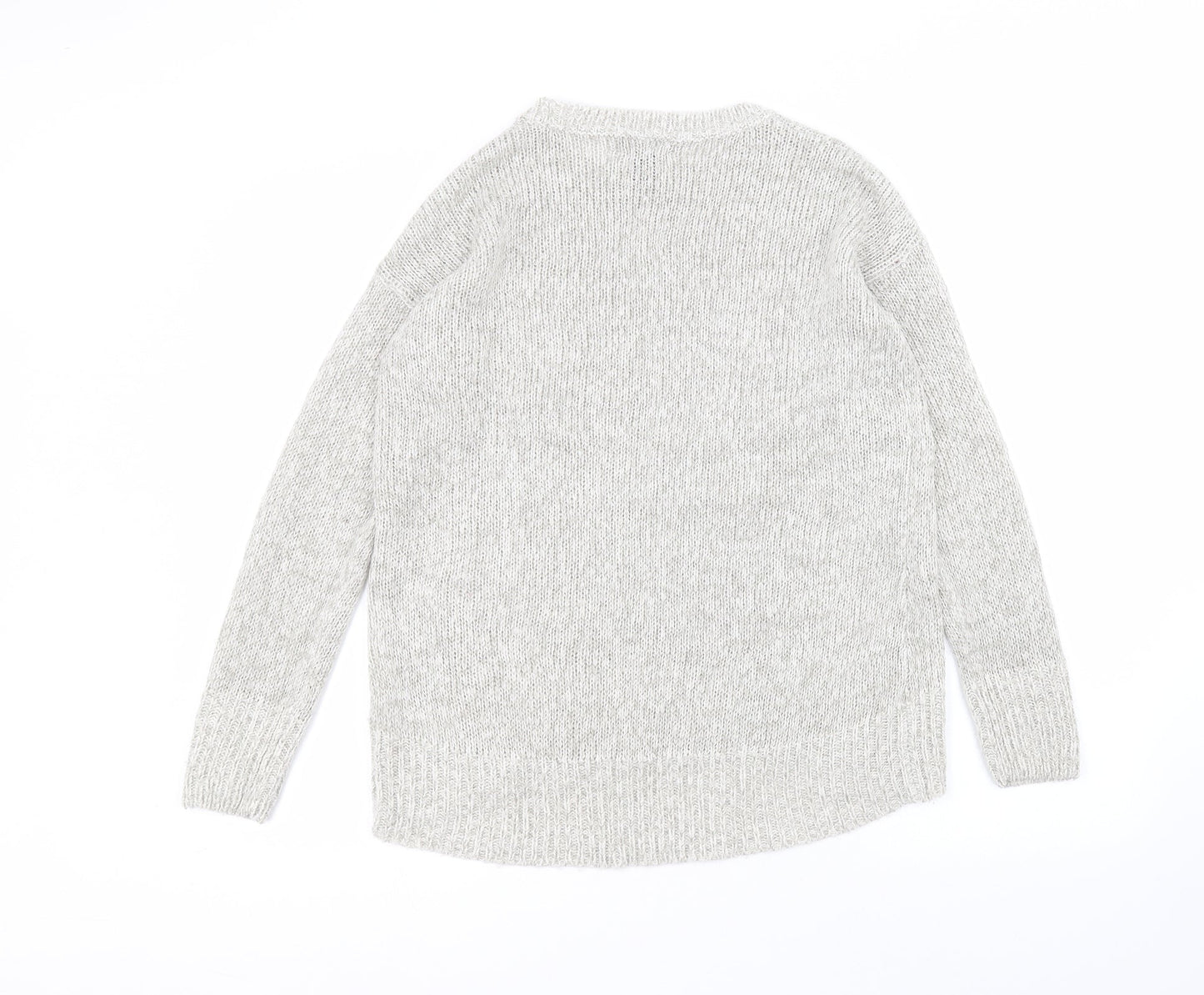 Womens UK Size S New Look Grey Pullover Jumper