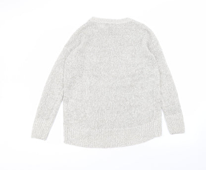 Womens UK Size S New Look Grey Pullover Jumper