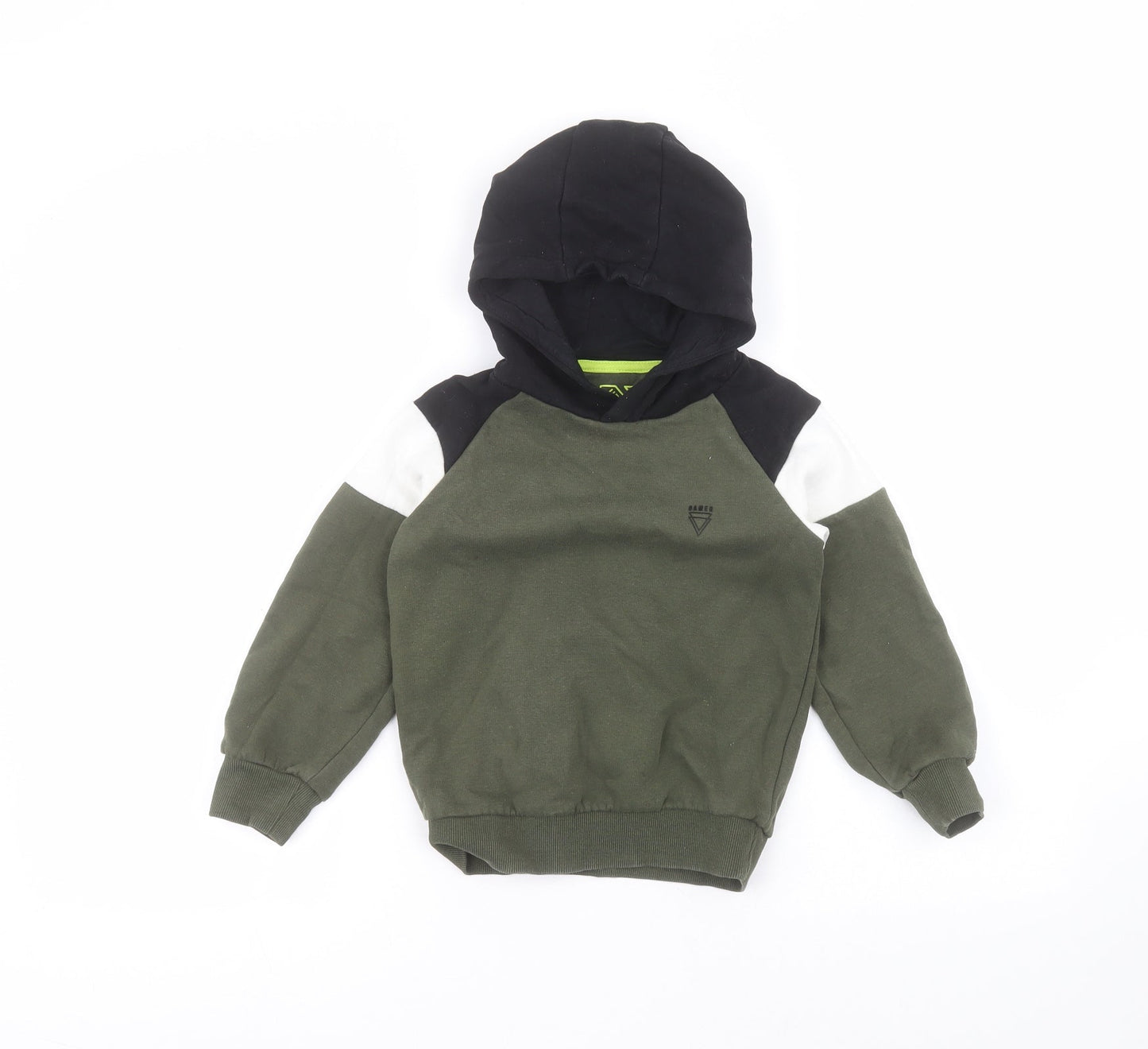 Matalan Girls Green  Cotton Pullover Hoodie Size 5 Years