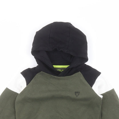 Matalan Girls Green  Cotton Pullover Hoodie Size 5 Years
