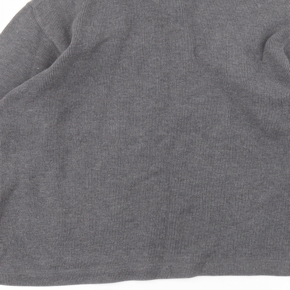 Gap Mens Black V-Neck  Cotton Pullover Jumper Size L