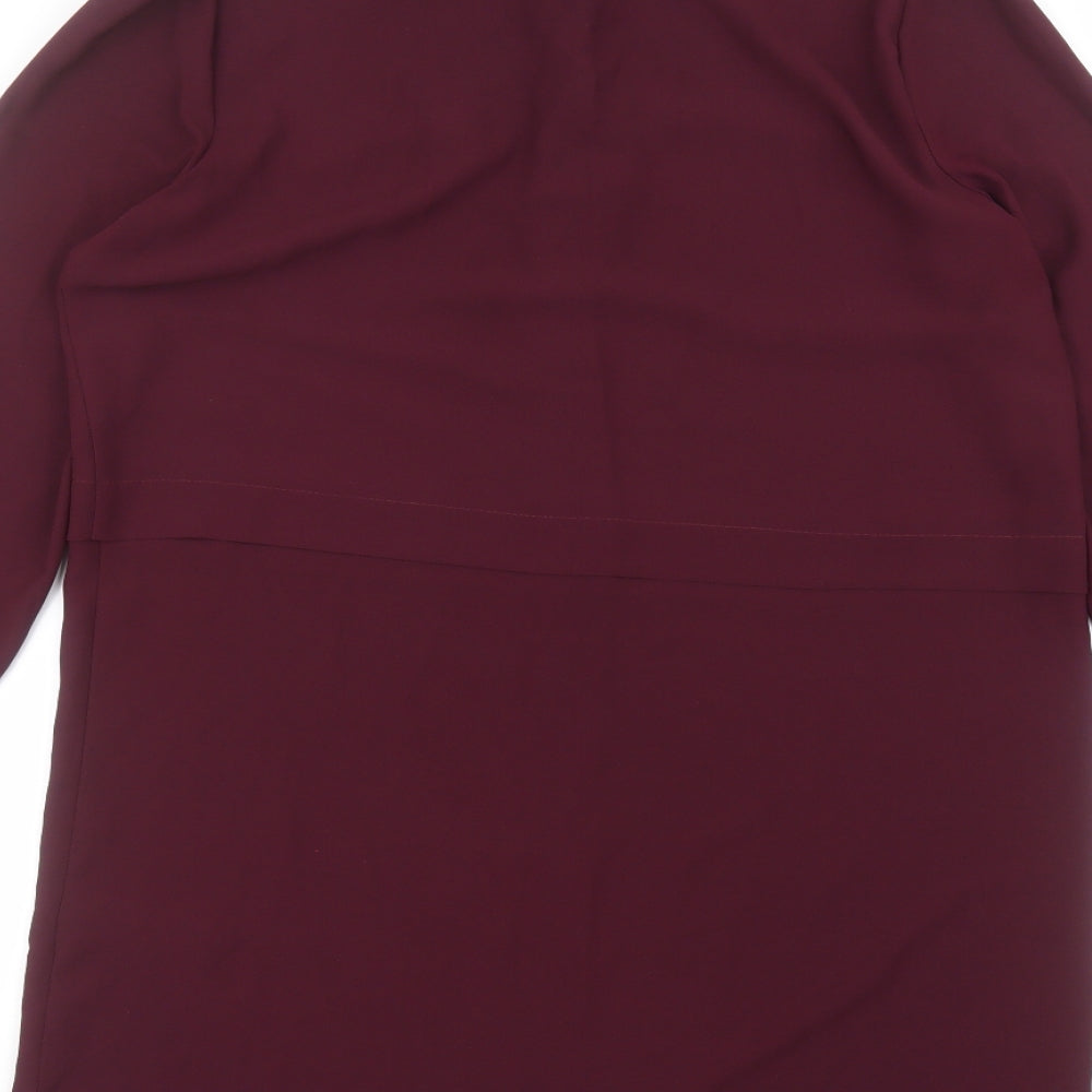 Womens UK Size 12 Peacocks Red Basic Blouse