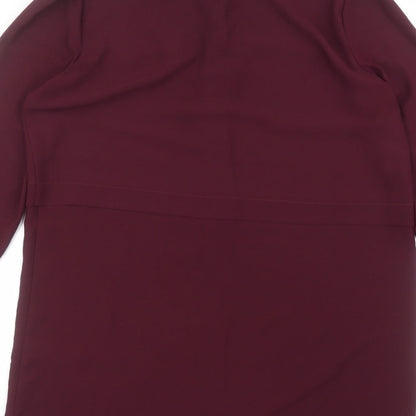 Womens UK Size 12 Peacocks Red Basic Blouse