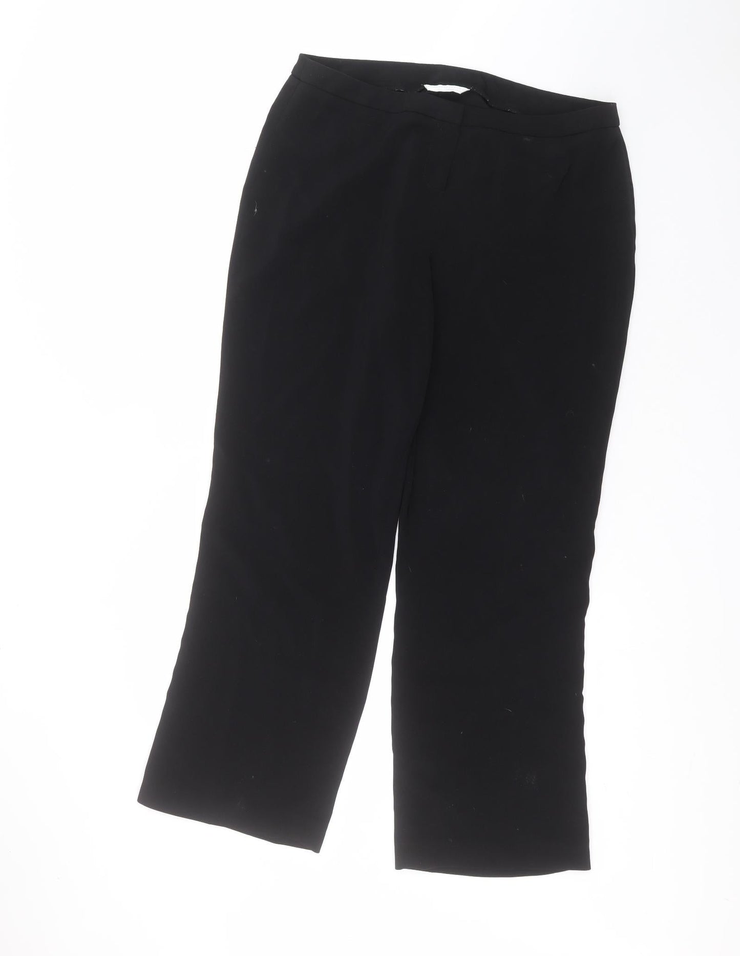 ameranto Womens Black  Polyester Trousers  Size 16 L29 in Regular