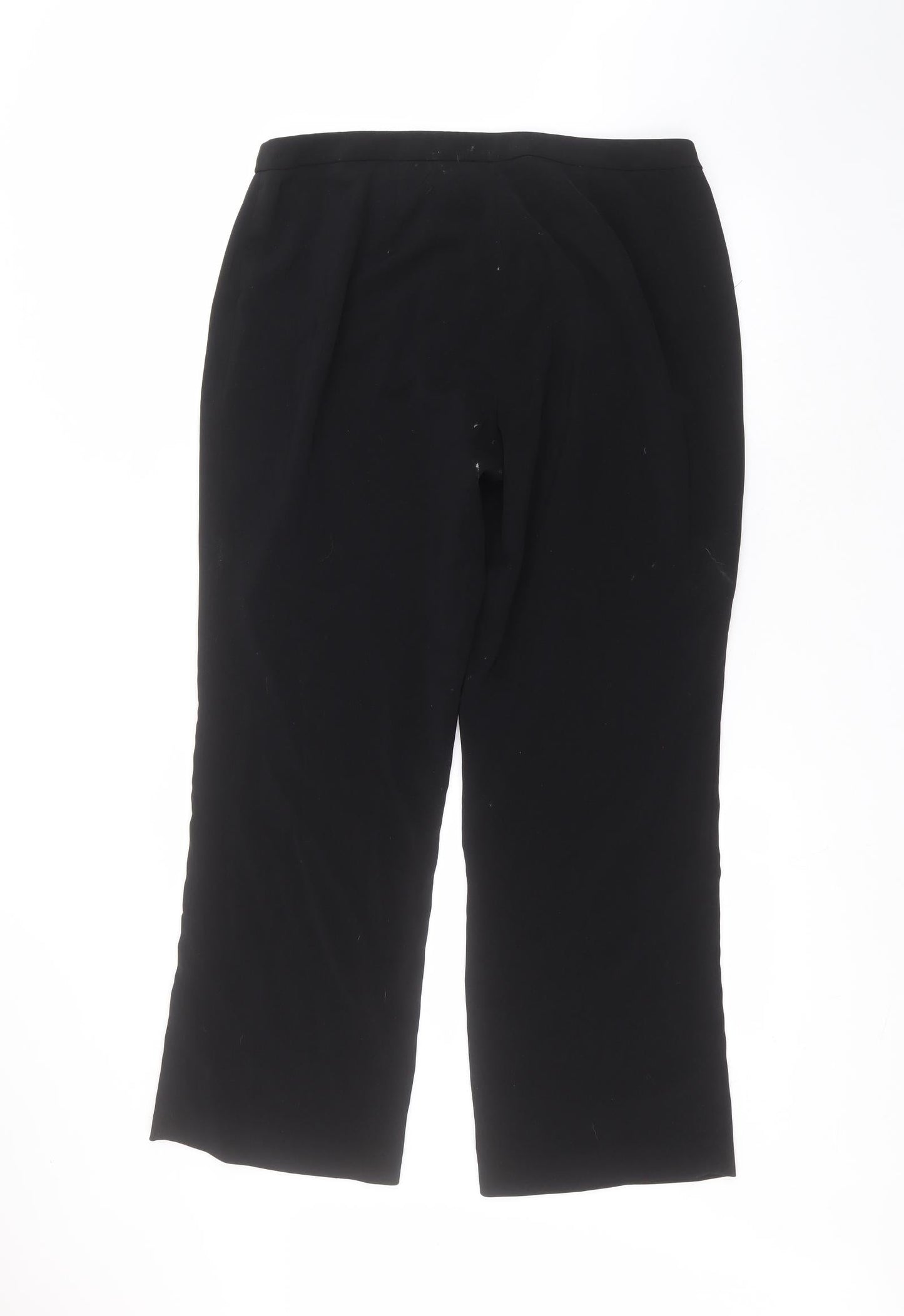 ameranto Womens Black  Polyester Trousers  Size 16 L29 in Regular