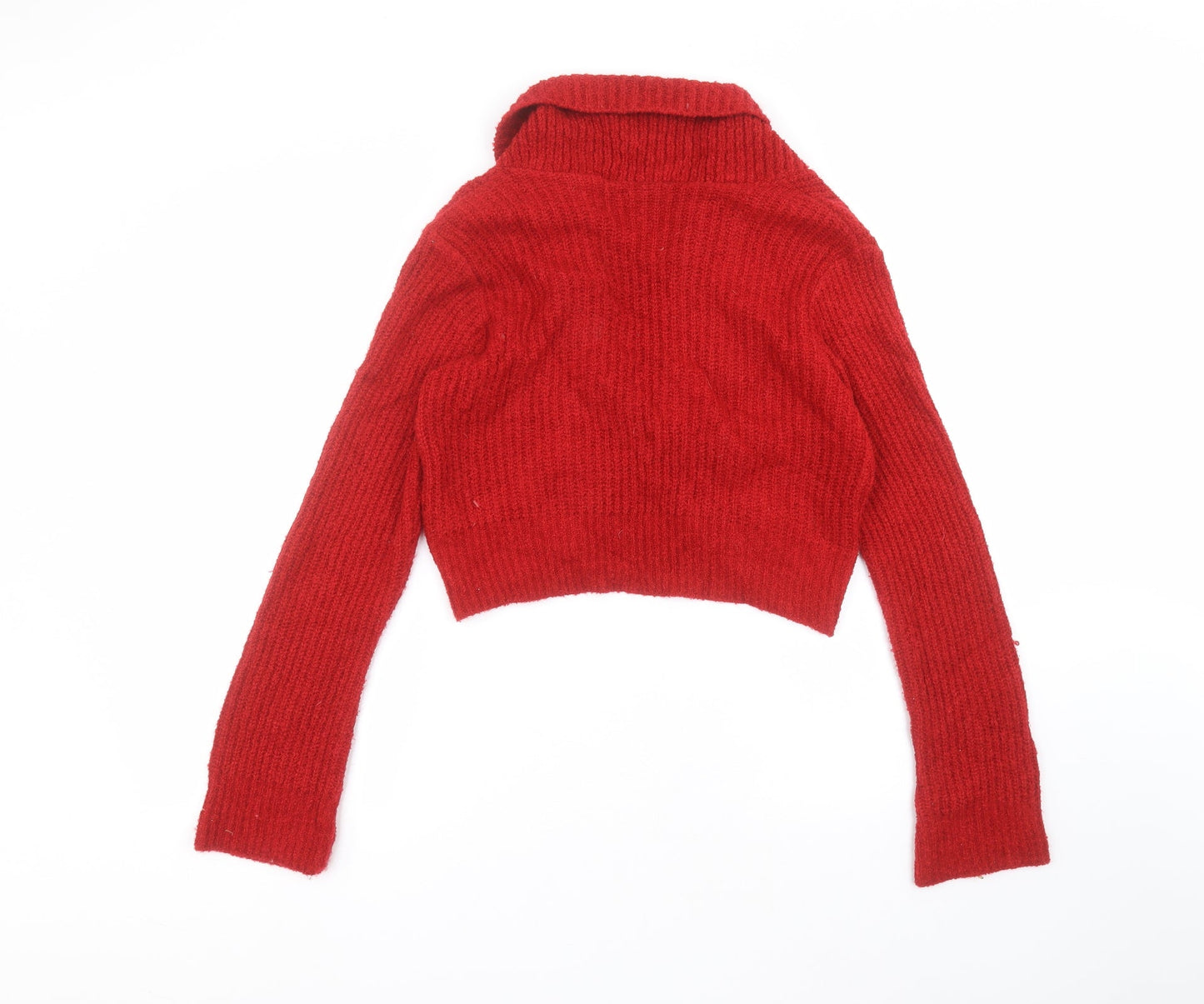 Womens UK Size S Editions Red Cardigan Jumper
