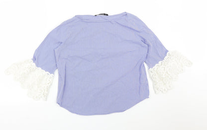 Womens UK Size S Zara Multicoloured Basic T-Shirt