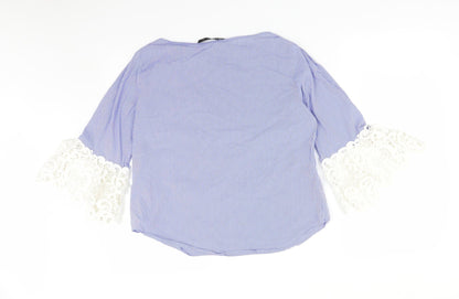 Womens UK Size S Zara Multicoloured Basic T-Shirt