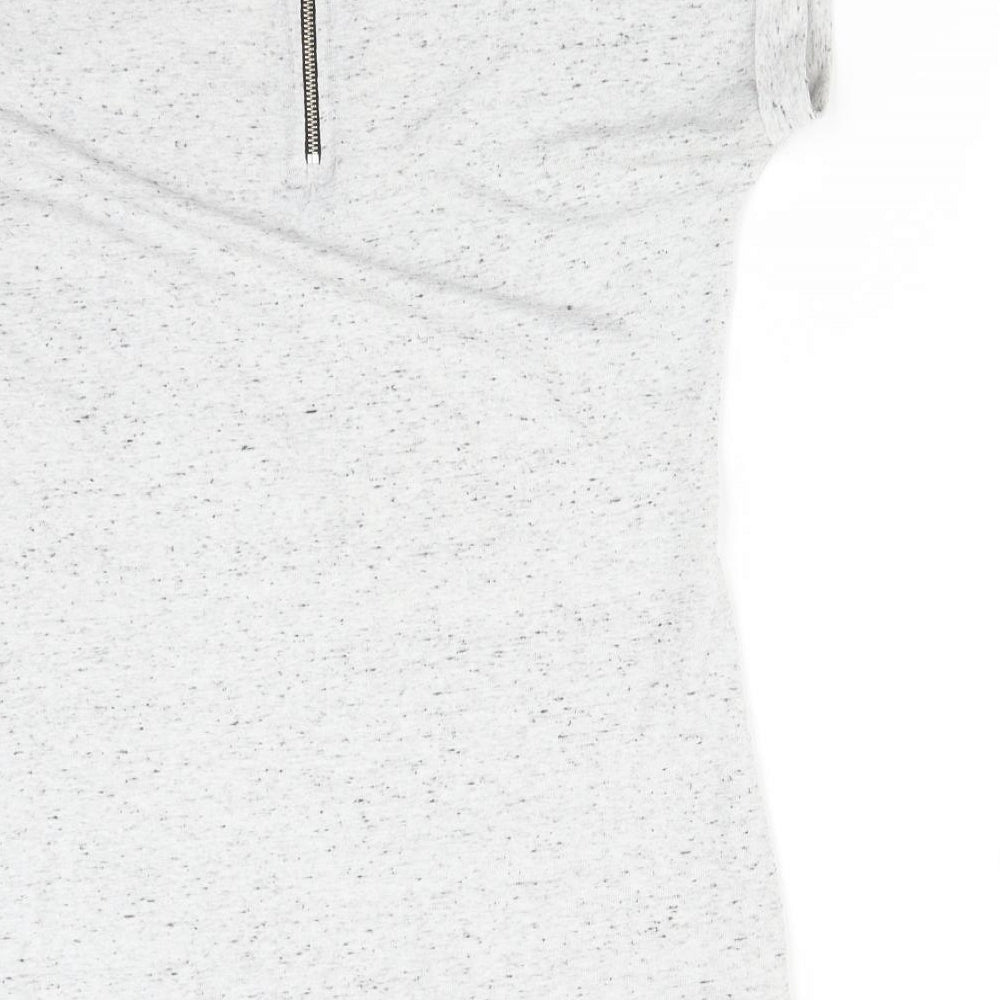Womens UK Size 6 Select Grey Basic T-Shirt