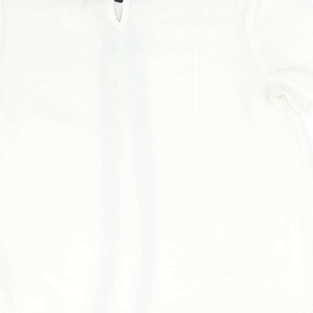 Womens UK Size 6 New Look White Basic T-Shirt