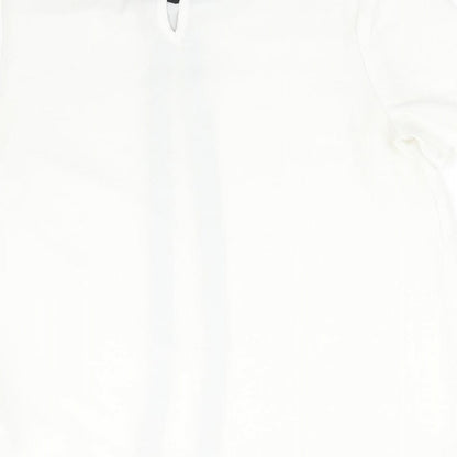 Womens UK Size 6 New Look White Basic T-Shirt