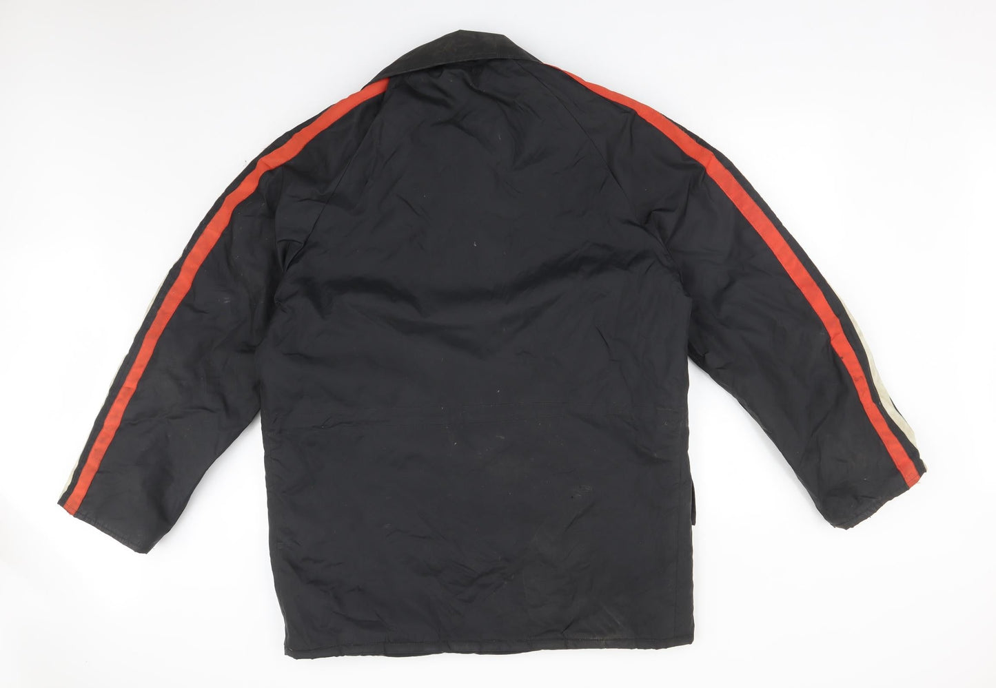 Mens UK Size M IOMA Black Overcoat