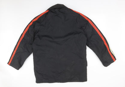 Mens UK Size M IOMA Black Overcoat