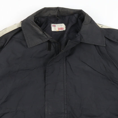 Mens UK Size M IOMA Black Overcoat