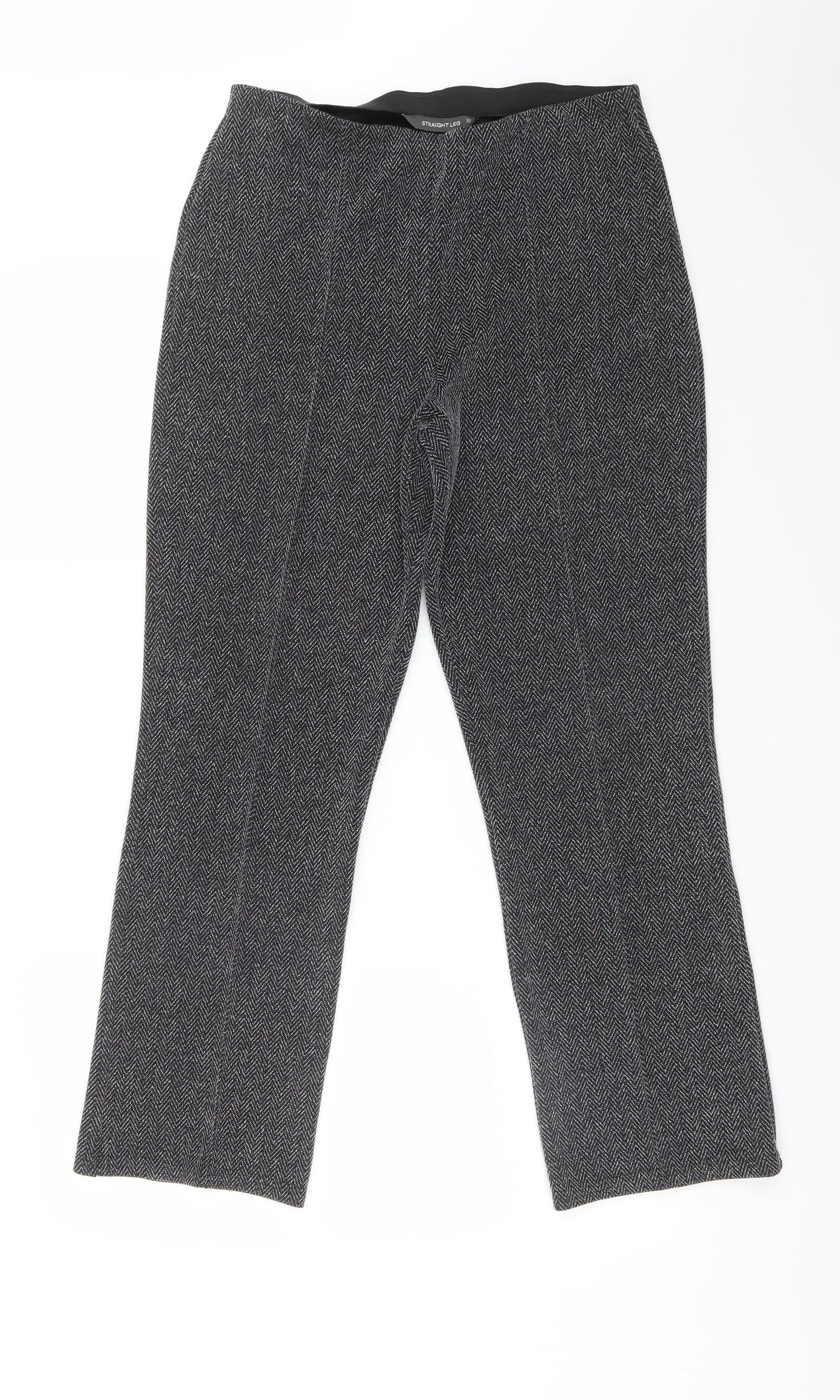 Womens UK Size 10 Preworn Regular Fit  Multicoloured Trousers