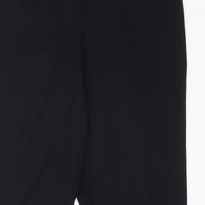 Womens UK Size 10 M&S Regular Fit  Black Trousers