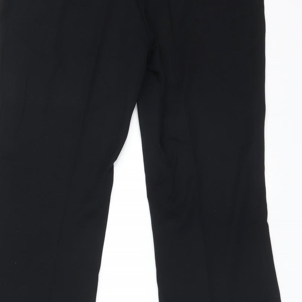 Womens UK Size 10 M&S Regular Fit  Black Trousers