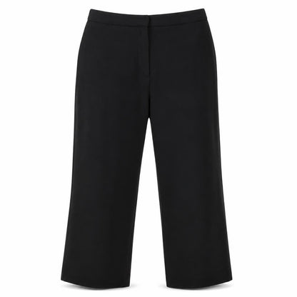 Womens UK Size 16 Essentials Regular Fit Dress Pants Black Trousers