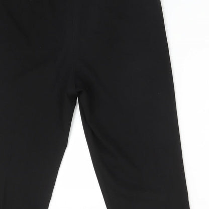 Womens UK Size 16 Essentials Regular Fit Dress Pants Black Trousers