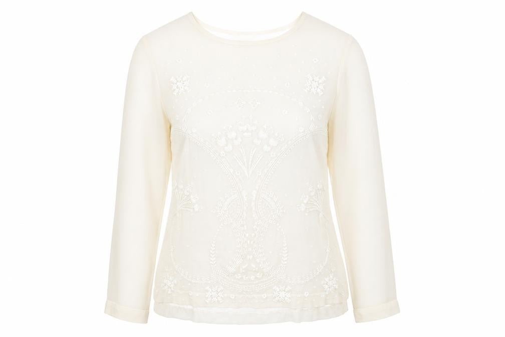 Womens UK Size 12 Matalan Beige Basic Blouse