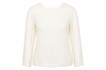 Womens UK Size 12 Matalan Beige Basic Blouse