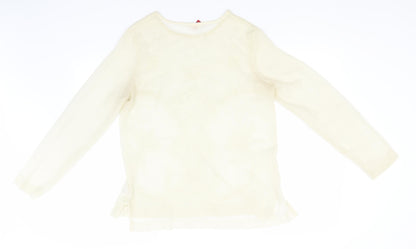 Matalan Womens Beige  Polyester Basic Blouse Size 12 Round Neck