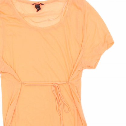 Womens UK Size M H&M Orange Basic T-Shirt