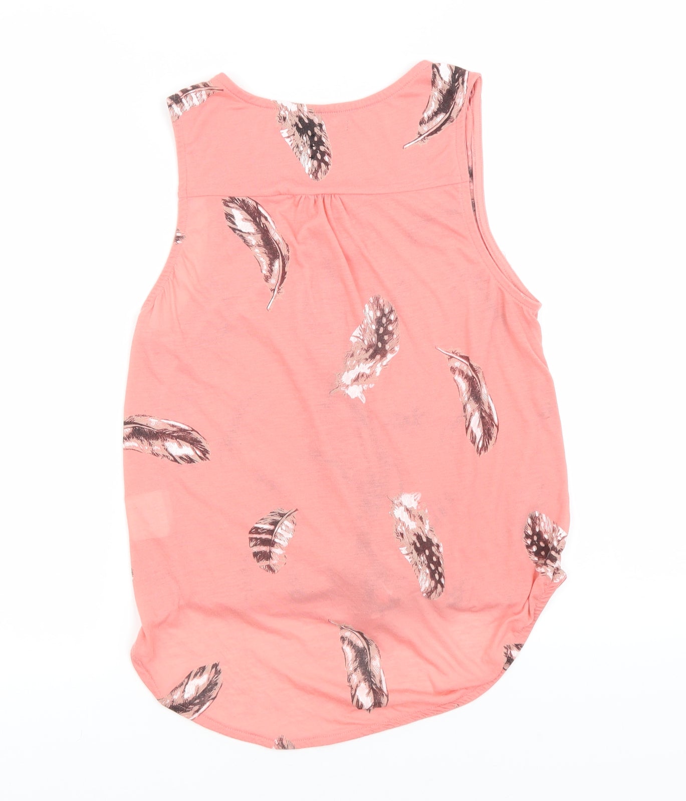Womens UK Size 10 Crafted Pink Basic Tank