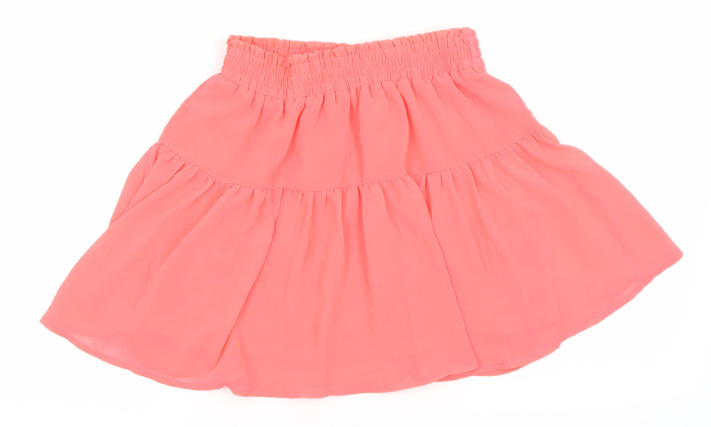 Divided Womens Red  Polyester A-Line Skirt Size 10