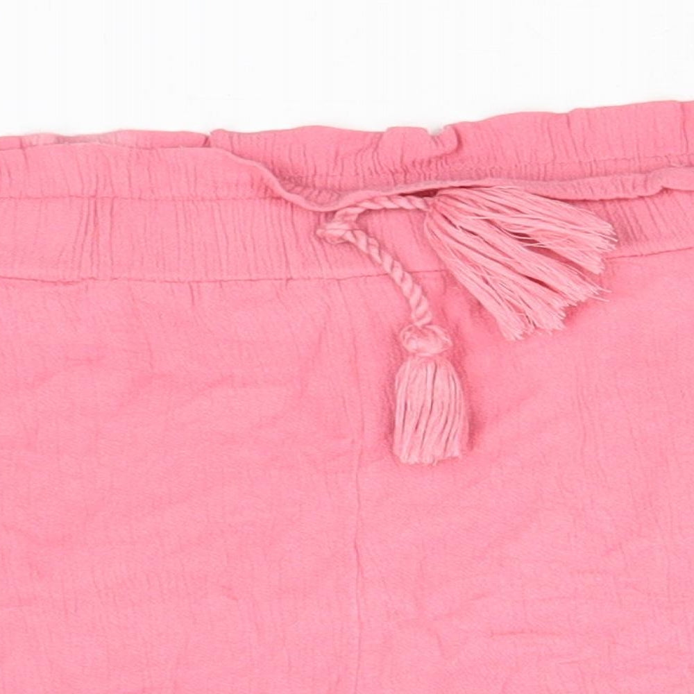 TU Girls Pink  Viscose Cargo Shorts Size 10 Years  Regular