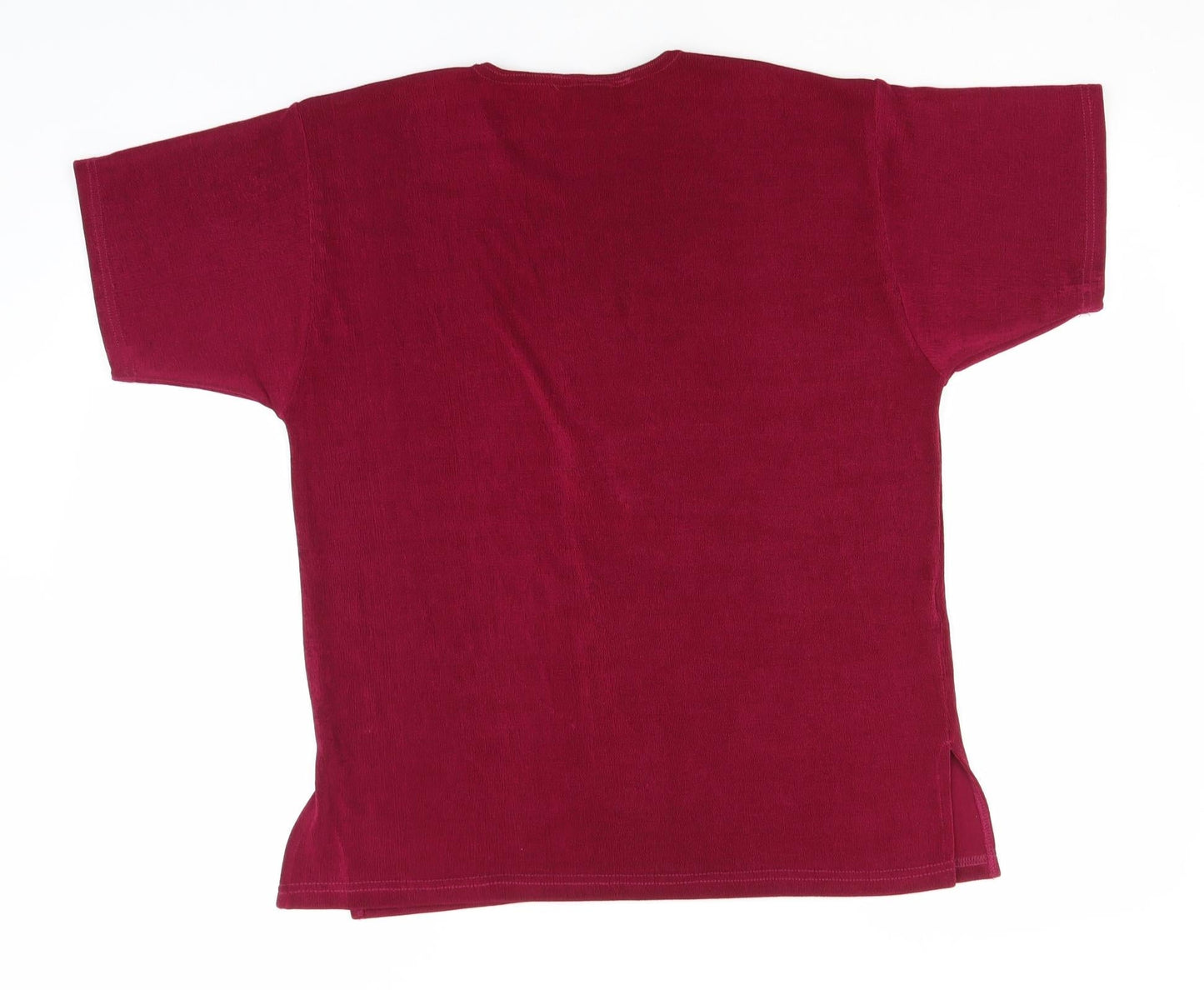 Silverstone Womens Pink  Polyester Basic T-Shirt Size M Round Neck