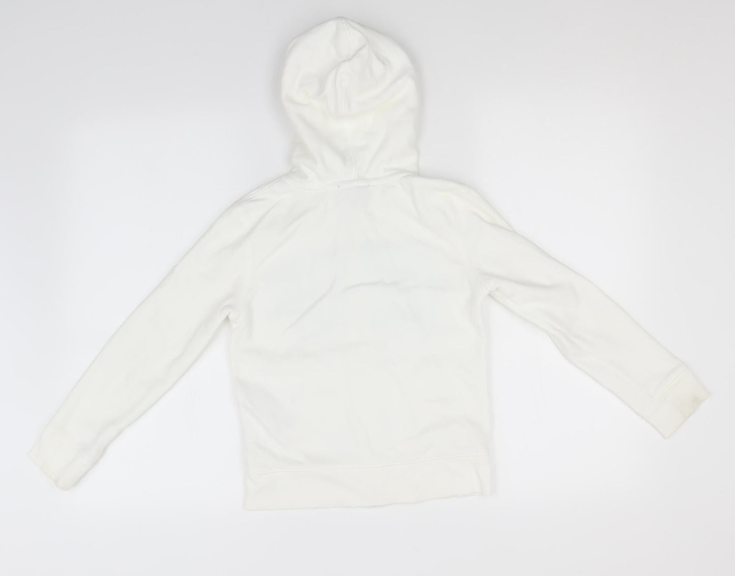 Gap Boys White  Cotton Full Zip Hoodie Size 8-9 Years