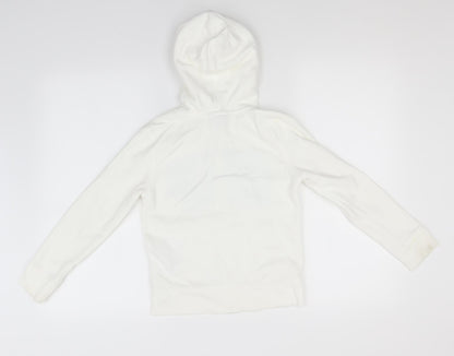 Gap Boys White  Cotton Full Zip Hoodie Size 8-9 Years