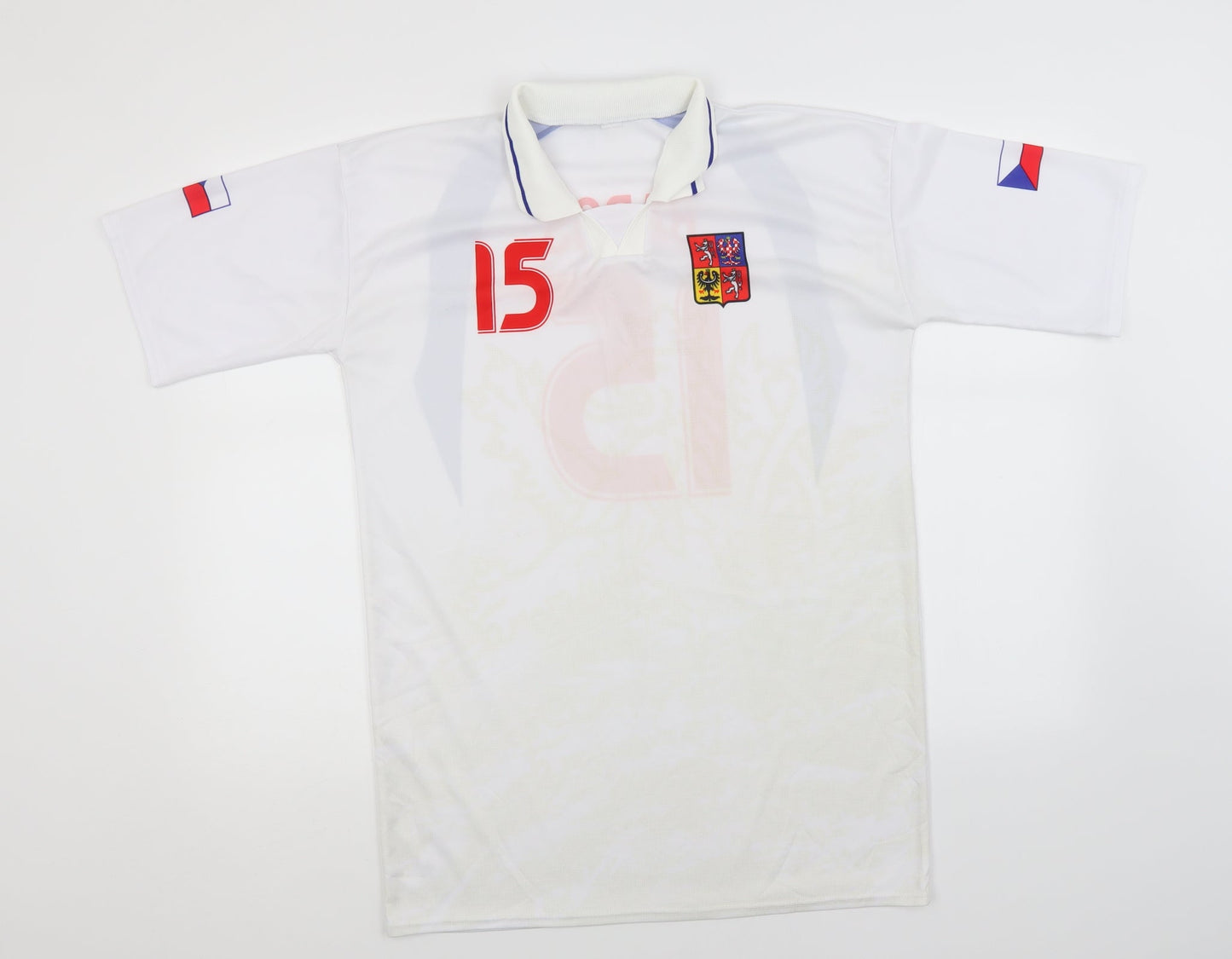 Preworn Mens White    T-Shirt  Collared