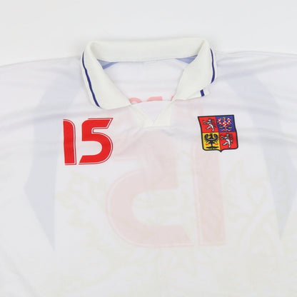 Preworn Mens White    T-Shirt  Collared