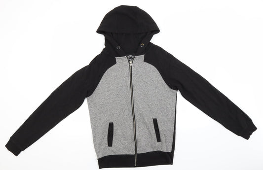 Mens UK Size S Genetic Apparel Grey Full Zip Hoodie