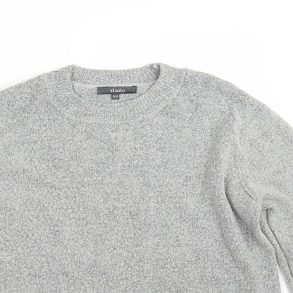 Womens UK Size 12 Studio Grey Pullover Jumper