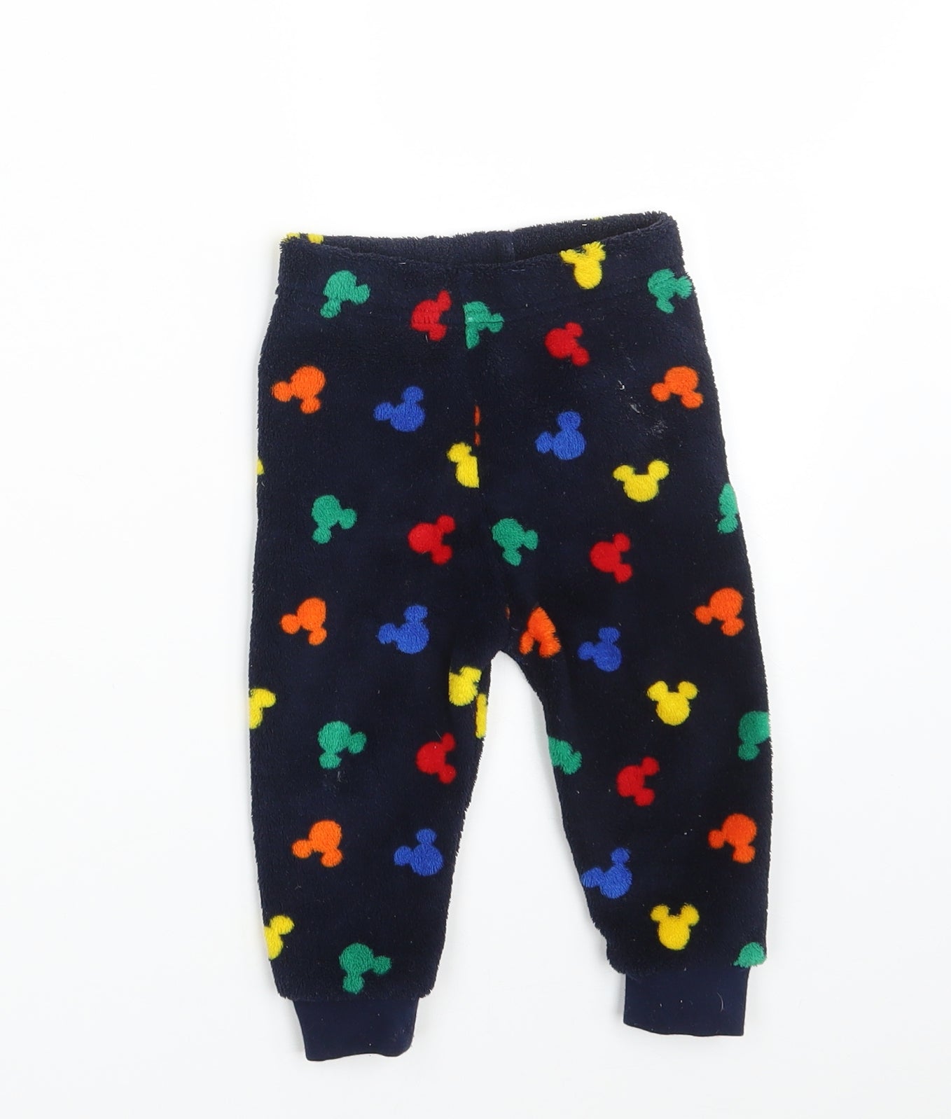 Primark Baby Multicoloured Animal Print 100% Polyester Jogger Leggings Size 9-12 Months   - Waist 16in; Inside  leg 8in