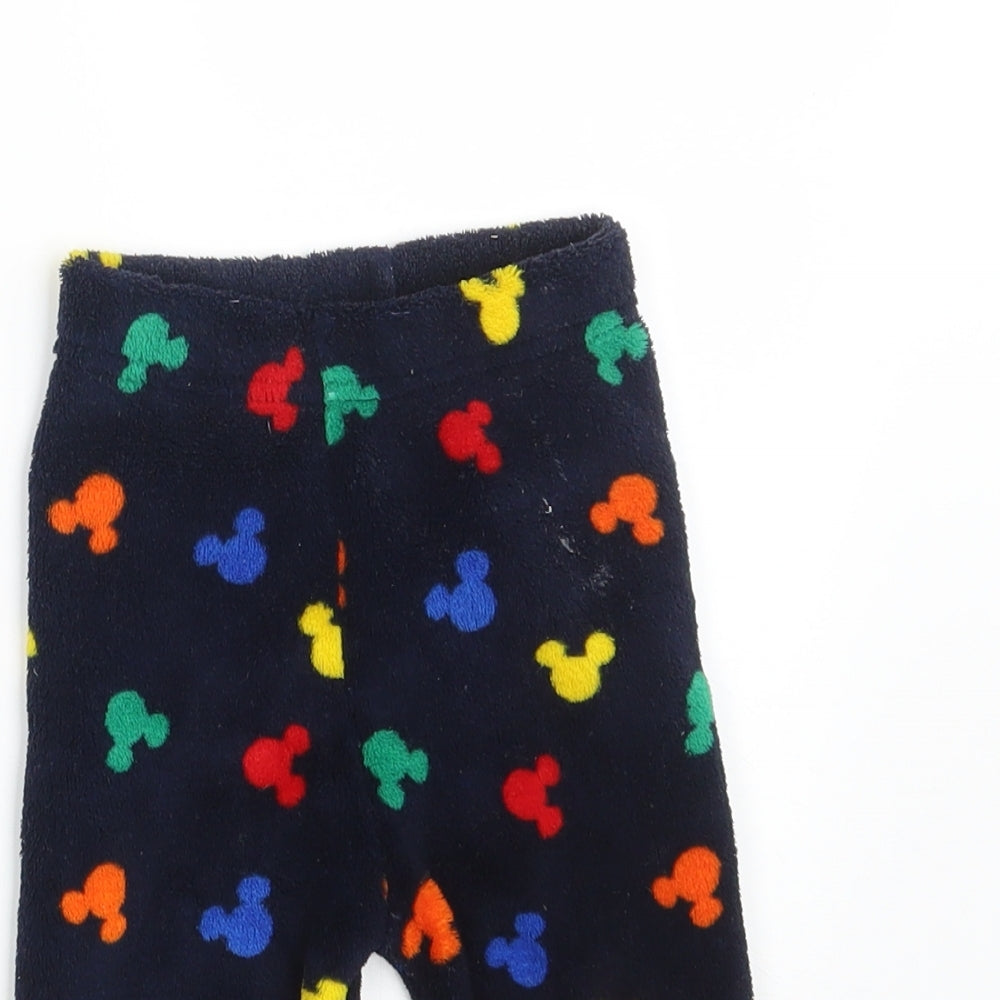 Primark Baby Multicoloured Animal Print 100% Polyester Jogger Leggings Size 9-12 Months   - Waist 16in; Inside  leg 8in