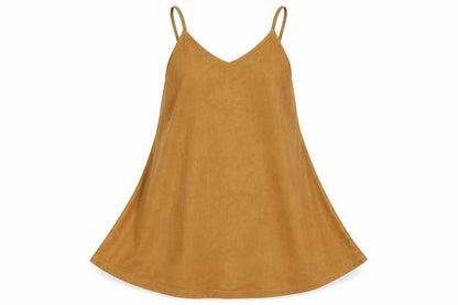 New Look Womens Brown  Polyester A-Line  Size 8  V-Neck