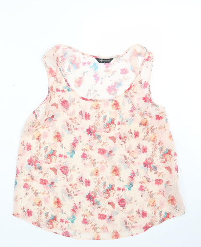 Womens UK Size 14 Internacionale Pink Basic Blouse