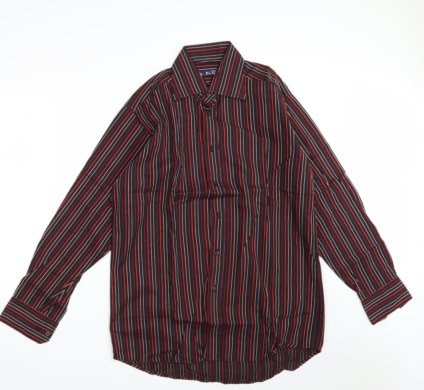 Mens UK Size 15 Ben Sherman Multicoloured  Button-Up Long Sleeve Casual Shirt